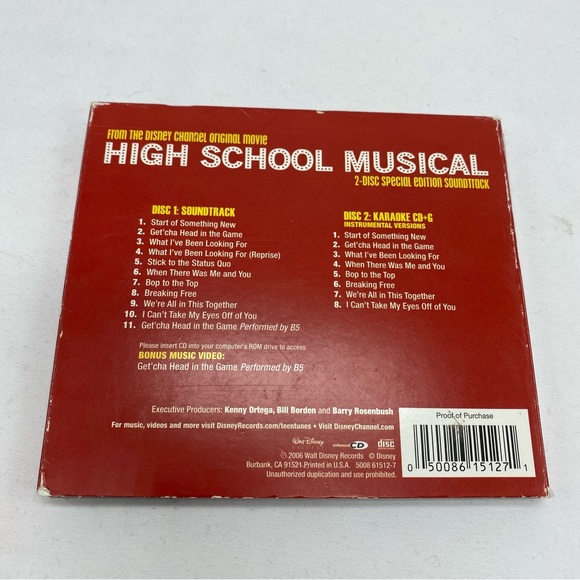 Disney High School Musical CD Soundtrack Special Edition 2-Disc - Picture 2 of 4